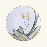 marie daage handpainted dessert plate round green 21cm