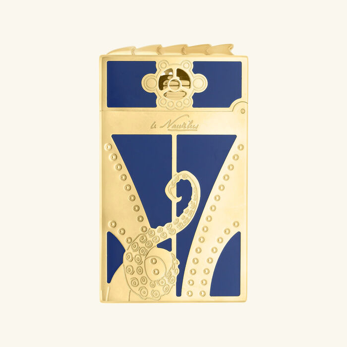 st dupont prestige lighter   writing set blue
