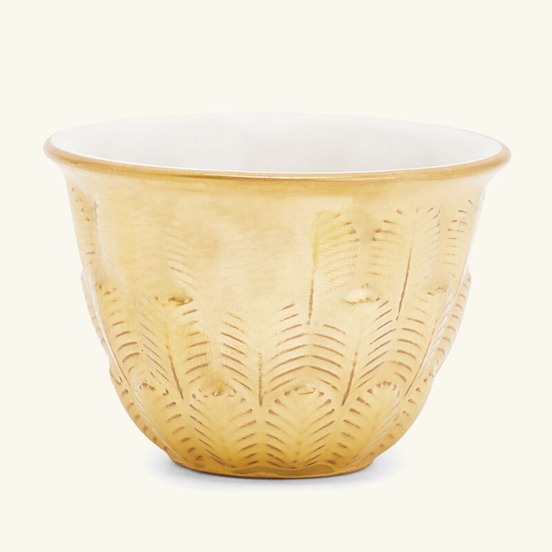 villari peacock arabic coffee cup gold