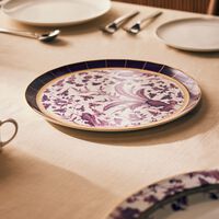 bernardaud prunus serving platter round purple