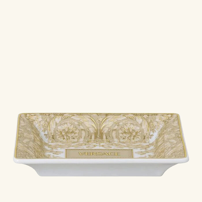 versace barocco beige serving dish 15 cm
