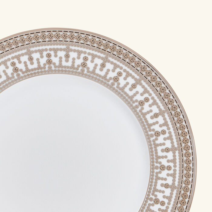 haviland tiara dinner plate round silver 28cm