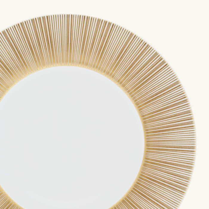 bernardaud sol salad plate round gold 21cm
