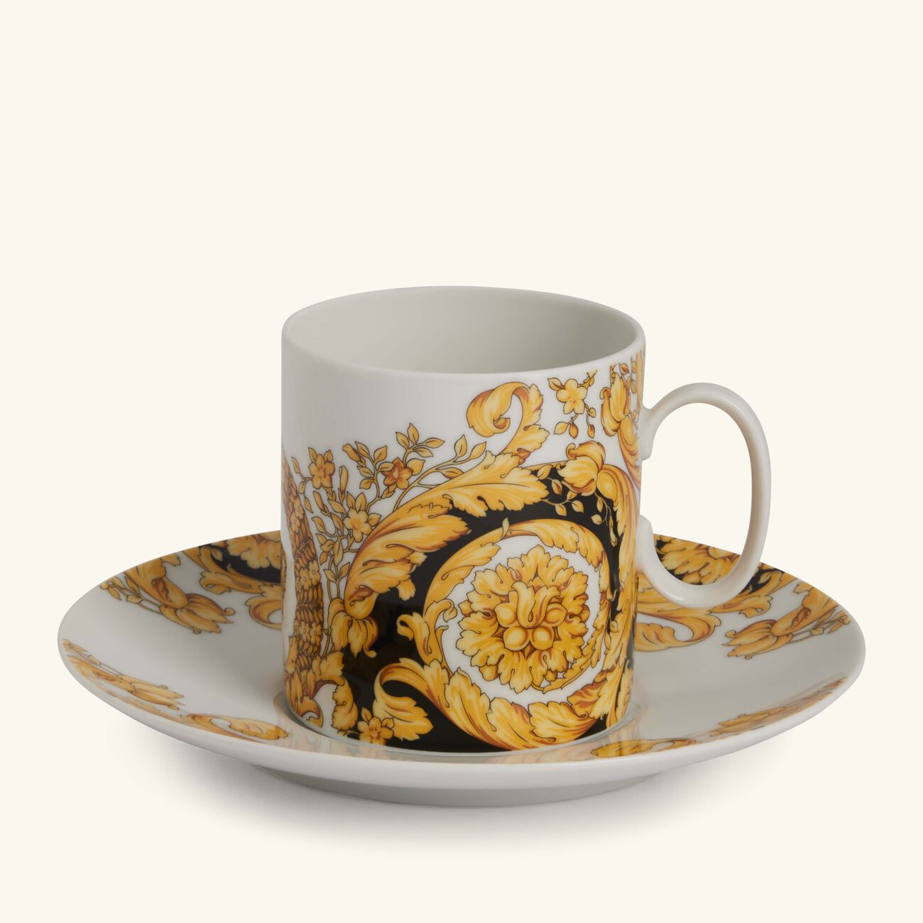 versace barocco 92 coffee cup   saucer