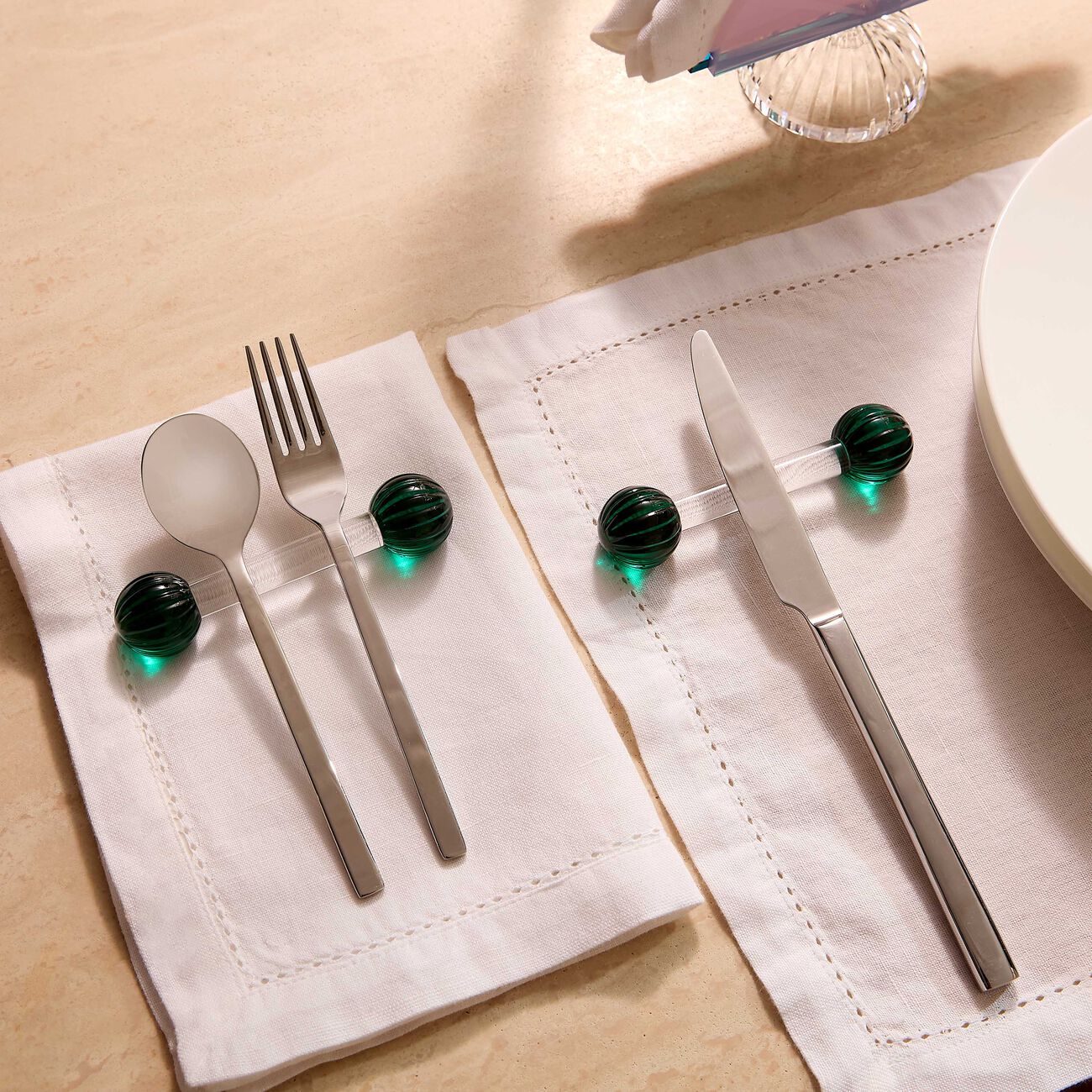 reflections copenhagen benoit cultery holder green set of 2