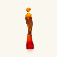 Galatéa Sculpture Large Orange daum galat a sculpture large orange