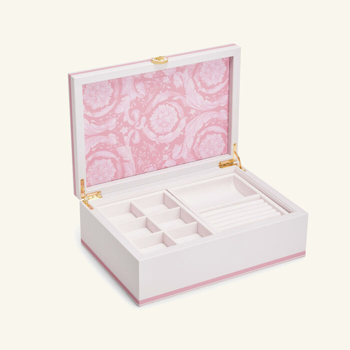 versace barocco jewelry box large pink