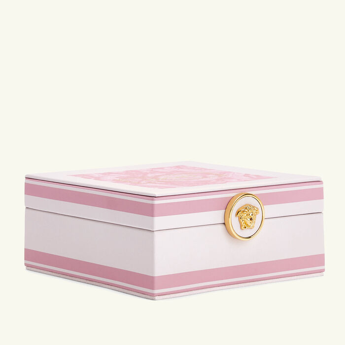 versace barocco jewelry box small pink