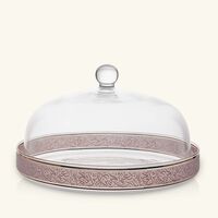 dimlaj nagham cake plate with lid clear 28cm