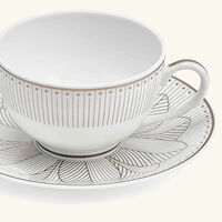 christofle malmaison imp riale tea cup saucer set of 2 white
