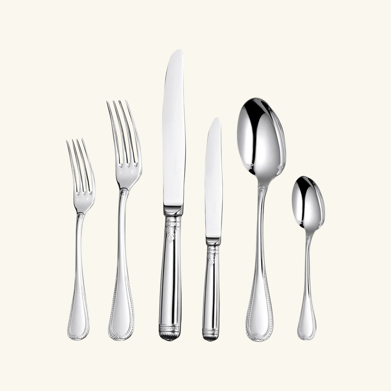 Malmaison Flatware Set 36 Pieces Silver Plated christofle malmaison flatware set 36 pieces silver plated