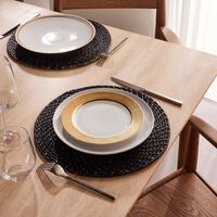 bernardaud sauvage blanc salad plate round gold 21cm