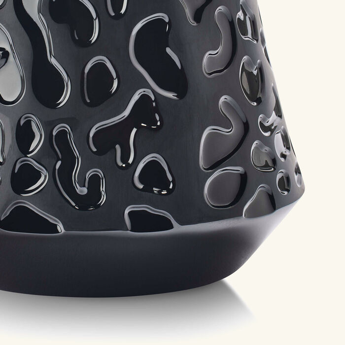 lalique panth re vase small black