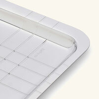 christofle graphik serving tray rectangular medium silver
