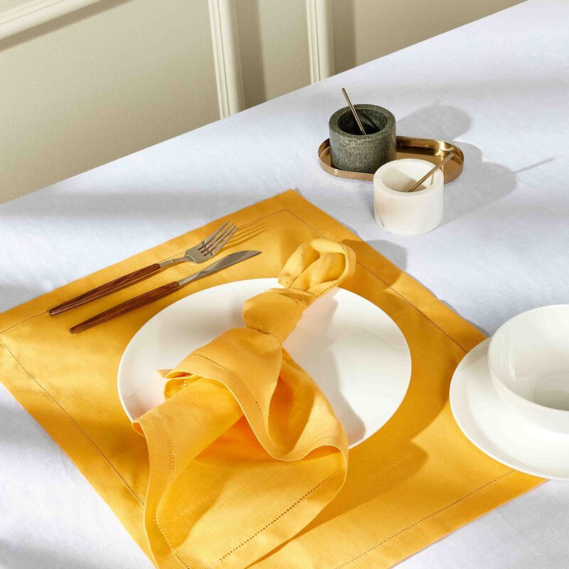 Feliz Placemat Yellow Set Of 6 catherine denoual feliz placemat yellow set of 6
