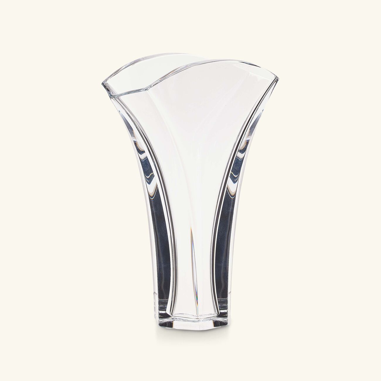baccarat ginkgo vase small clear