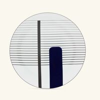 bernardaud oscar dinner plate round black 27cm
