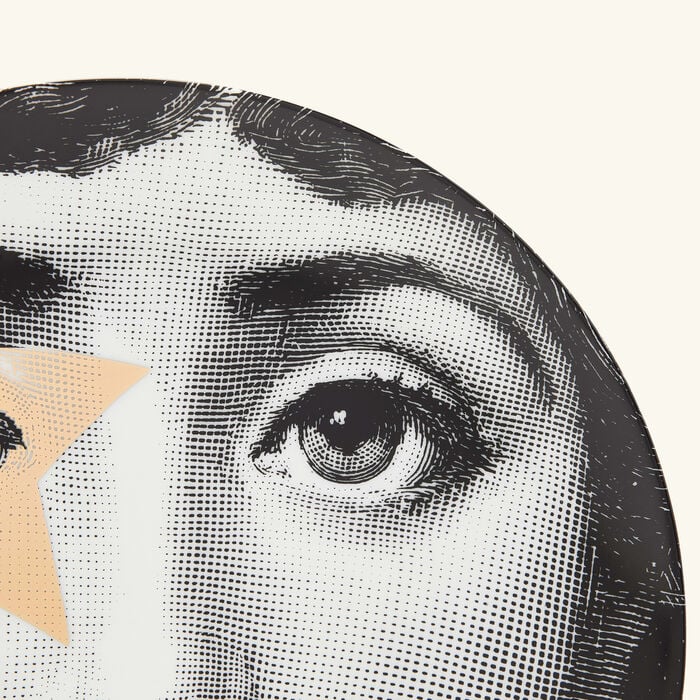 fornasetti tema e variazioni no 381 wall plate gold