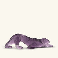 لاليك منحوتة نمر زيلا صغيرة بلون بنفسجي