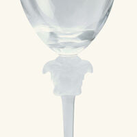 versace medusa lumiere wine glass small clear