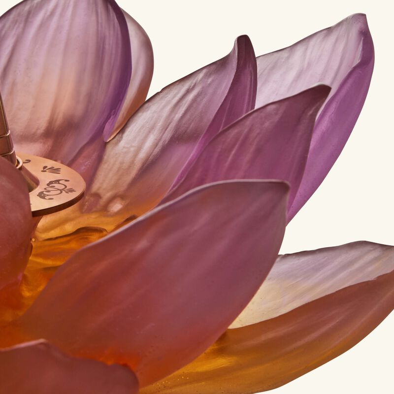 daum jardin de lotus incense holder pink