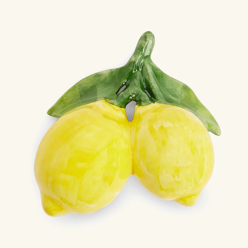 les ottomans lemon sculpture mini yellow