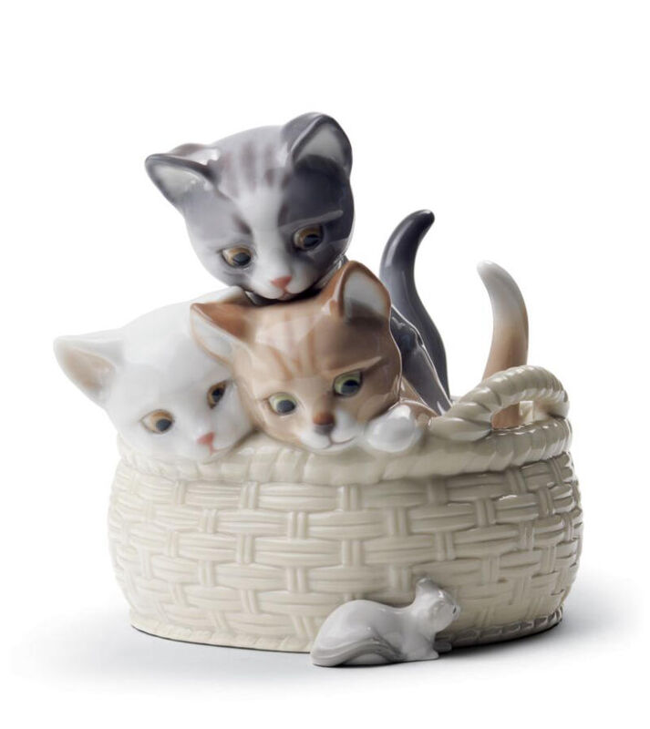 Curious Kittens Figurine, large