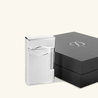 st dupont le grand dancing flame lighter silver