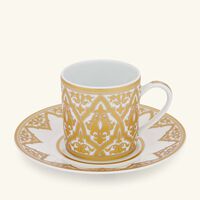 bernardaud venise coffee cup saucer gold