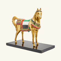 villari al rammah uae flag arabic horse sculpture gold limited edition