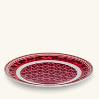 versace la greca signature bread butter plate round red 16cm