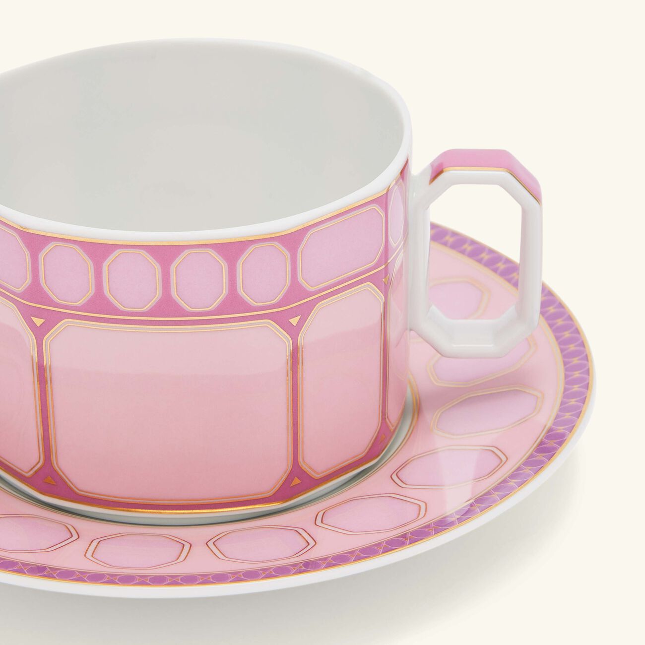 rosenthal signum rose tea cup saucer pink