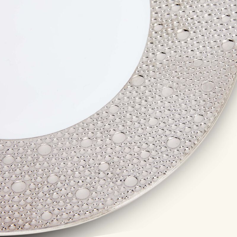 Ecume Salad Plate Round Silver 21cm bernardaud ecume salad plate round silver 21cm