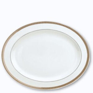 Malmaison Platine Oval Platter, medium