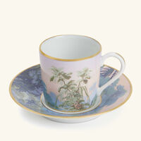 haviland le br sil coffee cup saucer blue set of 4