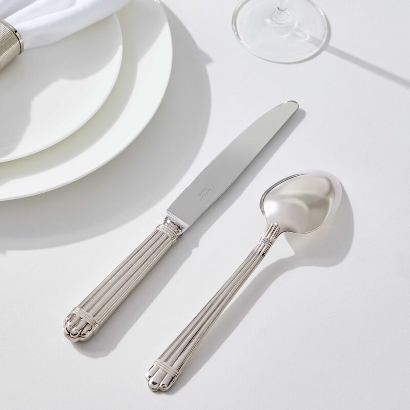 christofle aria silver plated dinner knife silver plated