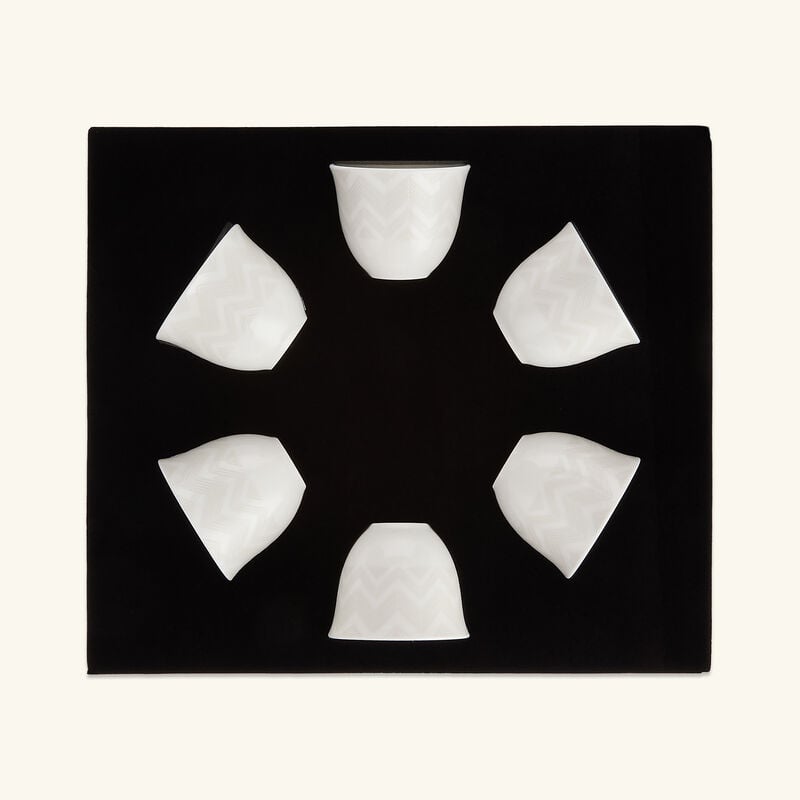 فنجان عربي زيج زاج أبيض طقم ست قطع ميسوني هوم فنجان عربي زيج زاج أبيض طقم ست قطع