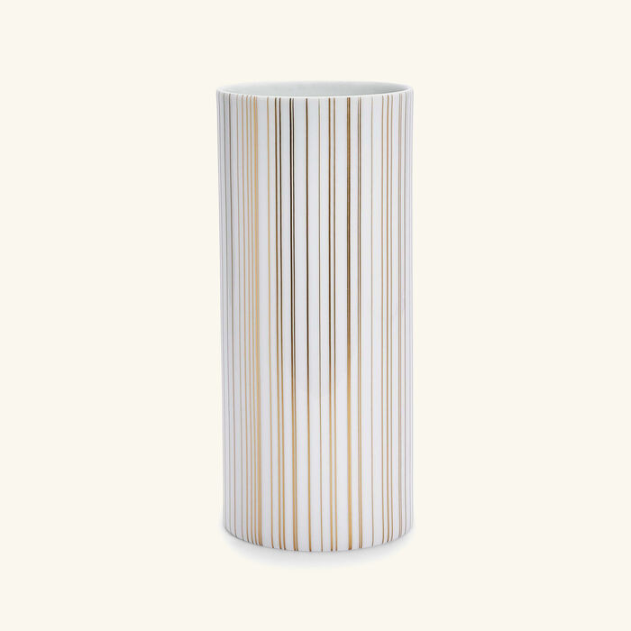 bernardaud sol tube vase small gold
