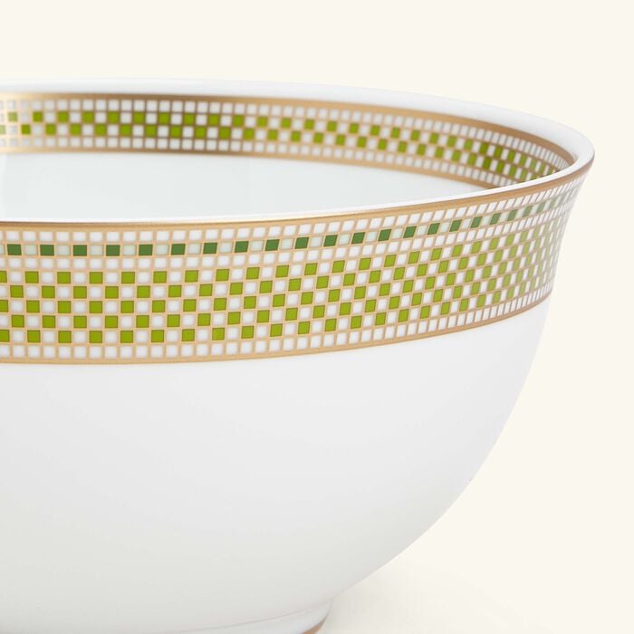bernardaud augusta noodle bowl green 17cm
