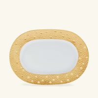 bernardaud ecume or bread   butter plate oval gold 23cm