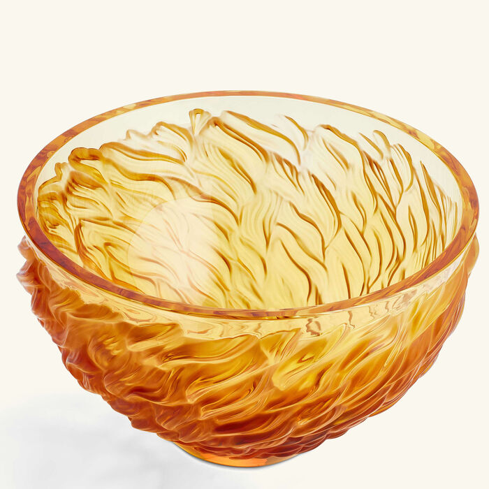 lalique fourrure centerpiece yellow