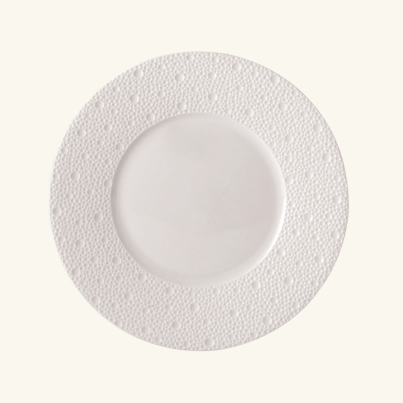 bernardaud ecume salad plate round white 21cm