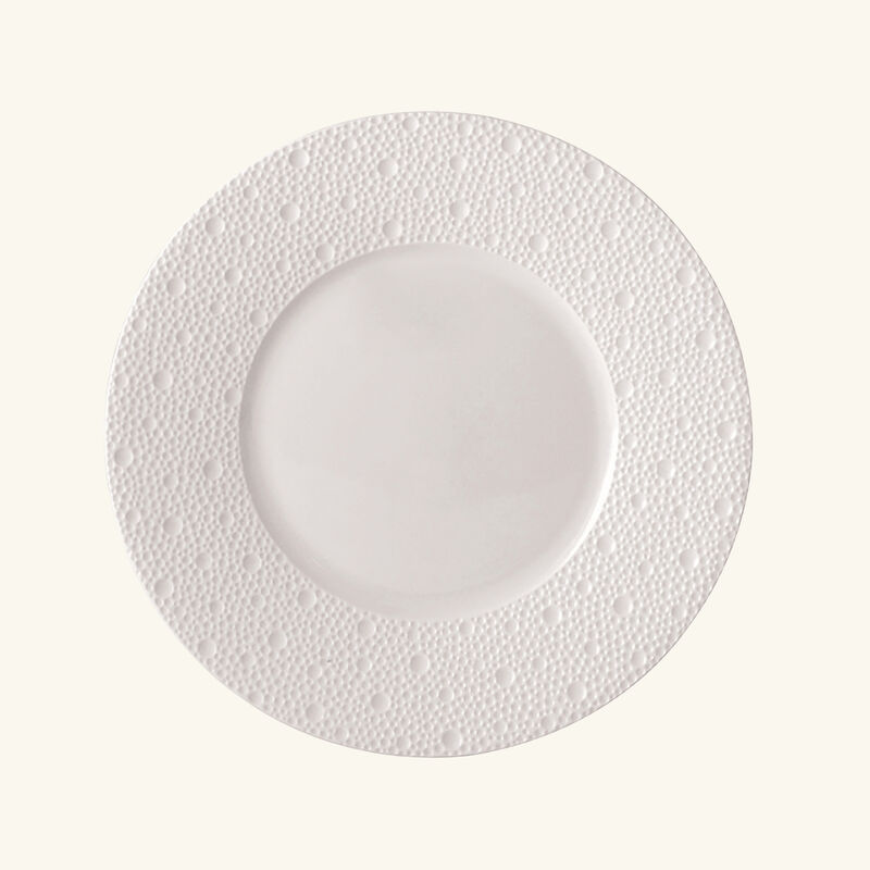 bernardaud ecume salad plate round white 21cm