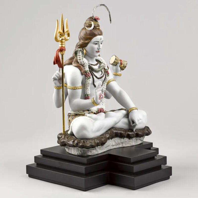 lladro lord shiva sculpture extra large white limited edition