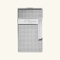 ولاعة سليمي بنقشة الماسات باللون الفضي اس تي دوبون ولاعة سليمي بنقشة الماسات باللون الفضي