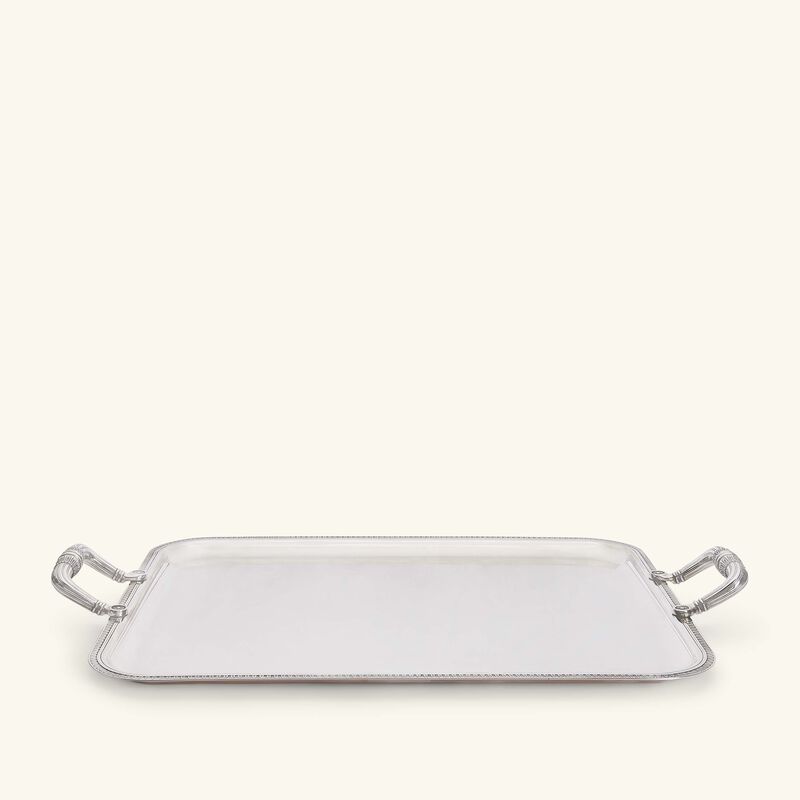 christofle malmaison serving tray rectangular large silver plated