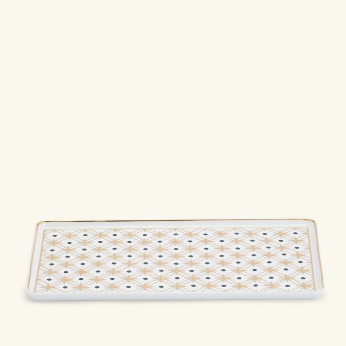 pinto paris kyoto rectangular plate gold star large