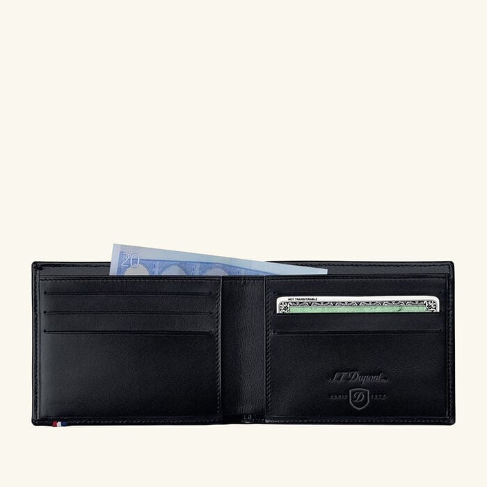 st dupont line d billfold wallet black