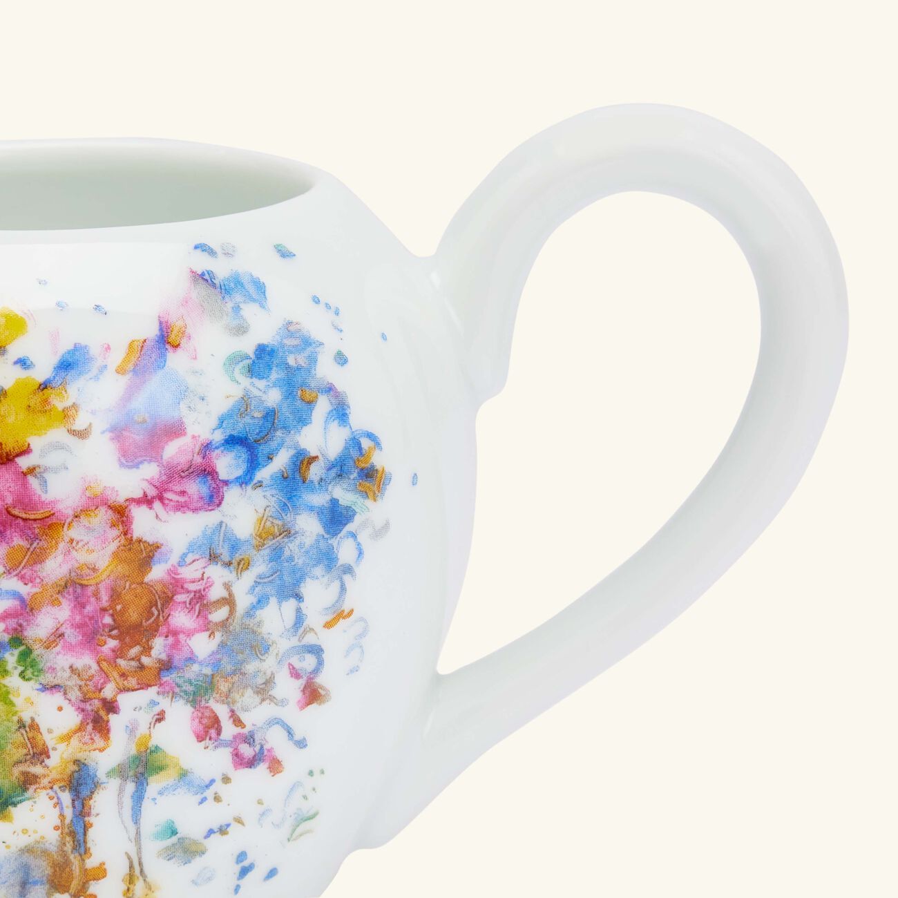bernardaud chagall bouquet de fleurs milk pitcher yellow