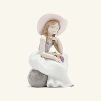 lladro spring has come girl sculpture small